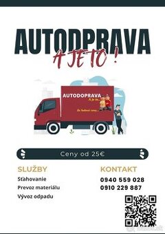 Prešov a okolie preprava sťahovanie
