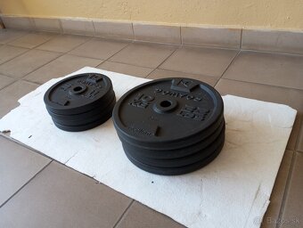 Liatinové kotúče DECATHLON/DOMYOS - 4 x 5kg, 4 x 10kg - NOVÉ