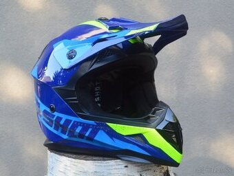 Predám SHOT prilba helma okuliare modrá žltá