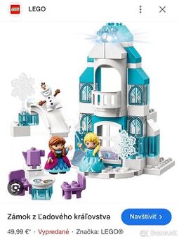 Lego duplo, Disney frozen, Elsa zámok