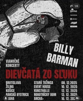 3x LÍSTKY NA BILLY BARMAN 13.12. BB
