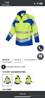 Pracovna bunda zateplena