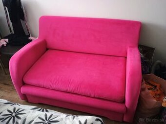 Detská sedačka rozkladatelna Ružová