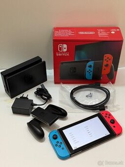 Nintendo switch Lcd 32g+ 128gb Pekný stav komplet, záruka
