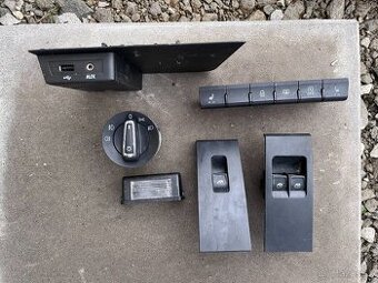 Škoda Rapid panel prepinačov, ovladanie okien, spinač, váha