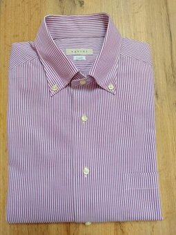 Nová pružkovana,pasikavá pánska,chlapcenska košeľa velkost L