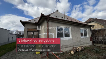 3 izbový rodinný dom 140 m², Šulekovo, Hlohovec + 3D