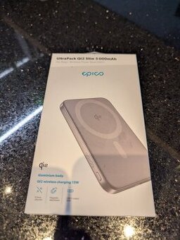 Epico UltraPack Qi2 Slim 5000 mAh hliníková Mag+ bezdrôtová