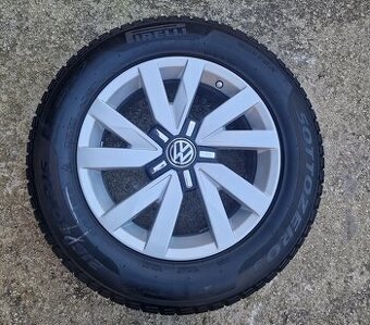 Hlinikove disky 5x112 + zimne pneu 215/60 r16