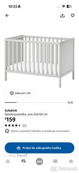 Detská postieľka SUNDVIK