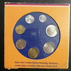 Sada československých mincí 1990 - 1
