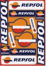 Predám sadu nálepiek moto REPSOL 2