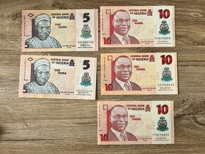 Lot UNC bankoviek Nigeria - polymer