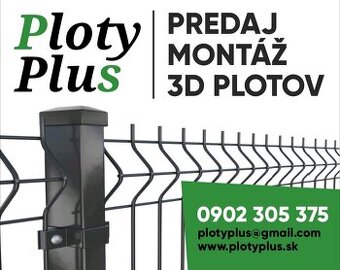Predaj a montáž 3D/2D plotov