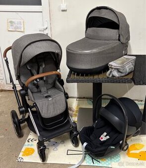 Kočík Cybex Priam Manhattan Grey - Trojkombinácia