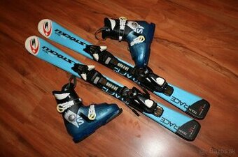 lyže Stockli race team 100 cm , lyžaky salomon