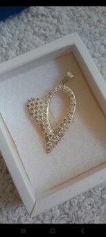 Strieborne privesok swarovski