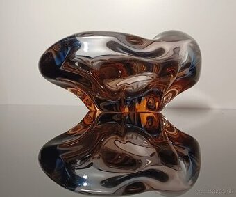 Krásny popolník / miska / z hutného skla