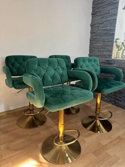 Otočné Zamatové stoličky