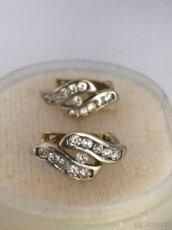 dámske zlaté náušnice 14 kt zlato