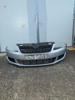 Predni naraznik skoda fabia ii 2 lift stribrny