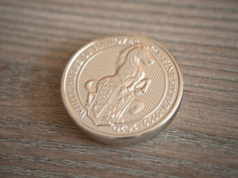 strieborna minca RMS Titanic 3 Oz + Queens Beasts 2 Oz