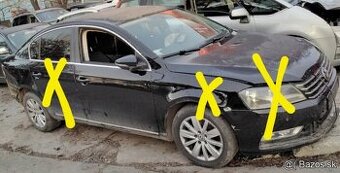 Volkswagen Passat B7 1.6 TDCI 2011 predám DVERE, pooos, otoč