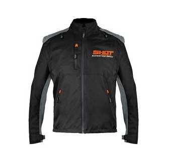 SHOT enduro kvalitná bunda oranžová čierna