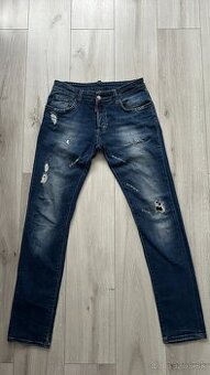 Pánske štýlové džínsy DSQARED2 -veľkosť 48 - 32/32