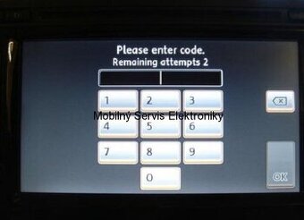 Diagnostika, úprava DSG + servis, odblokovanie rádia