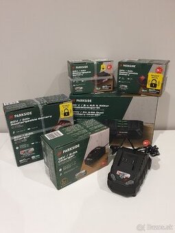 Predám nové Parkside batérie 20v a rôzne nabíjačky 20v / 12v - 1