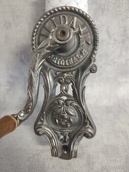 Krásný velmi styrá mlynček IDA se smaltom, dekoracia,sbierka