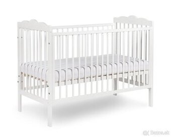 KLUPS Oliver 120x60 biela detská postieľka