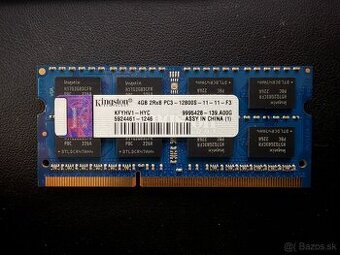 RAM pamäť Kingston DDR3 4 GB – PC3-12800S (1600 MHz)