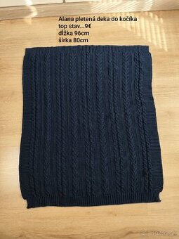 Pletená deka do kočíka