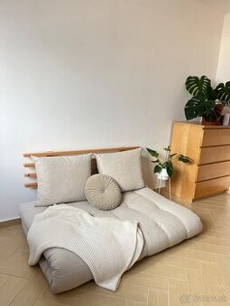 Štýlová ľanová rozkladacia pohovka Karup Design