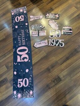 Ozdoby na oslavu 50 pre ženu