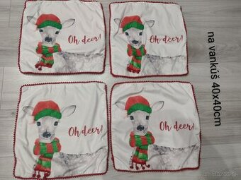 Vianočné obliečky na vankúše
