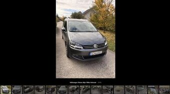 VW Sharan 2.0 TDI, 2016, DSG, ťažné, pano