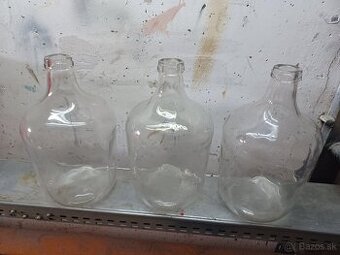 Sklenene demizony + flase