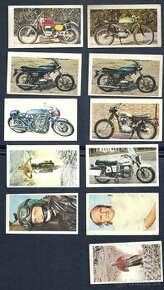 Vkladané obrázky Motosprint a Autosprint zo žuvačiek 1975
