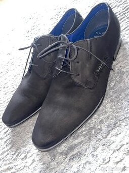 Polotopánky Bugatti - Semiš/Koža (46)