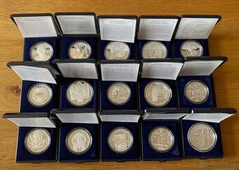 Slovenské strieborné mince - eurová mena Proof
