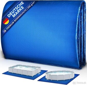 tillvex® podložka pod bazén – 396 × 396 cm, prémiová, nová