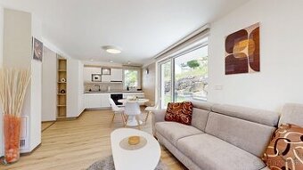 3izbový apartmán s terasou a záhradou v rakúskych Alpách