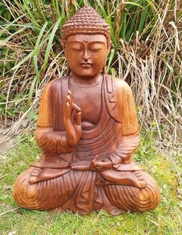 Drevený Budha výška 50cm