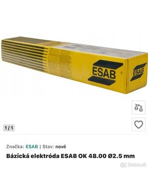 Elektrody ESAB OK 48.00 2,5mm 3.2mm