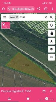 Predám pozemok v obci Kurov