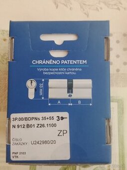 Bezpečnostná vložka 33x35-55