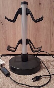 RGB stojan na slúchadlá a joystick
